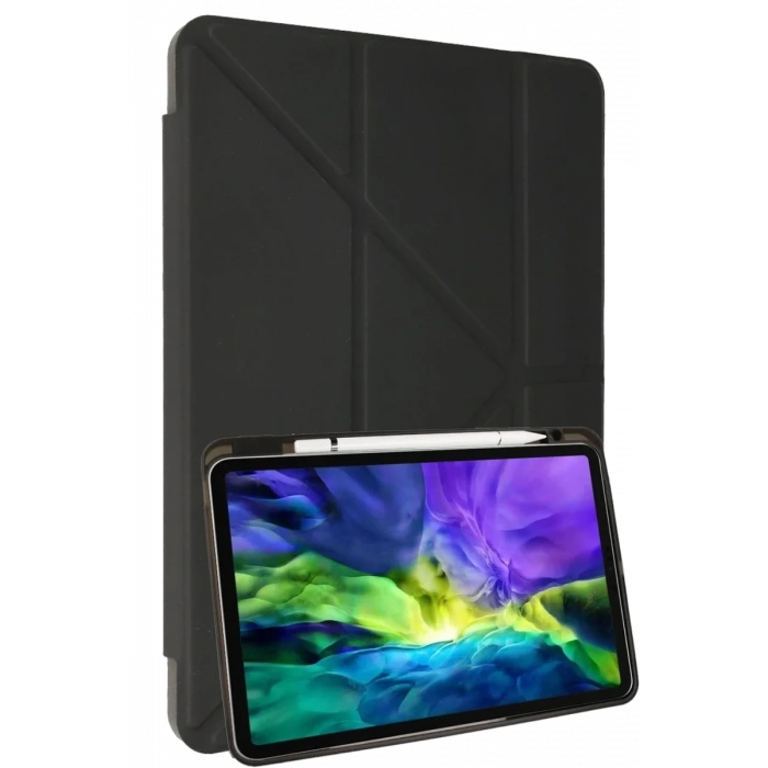 Newface Samsung Galaxy X910 Tab S9 Ultra 14.6 Kılıf Kalemlikli Mars Tablet Kılıfı - Koyu Gri