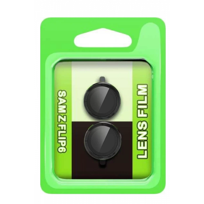 Newface Samsung Galaxy Z Flip 6 Raze Metal Kamera Lens - Siyah