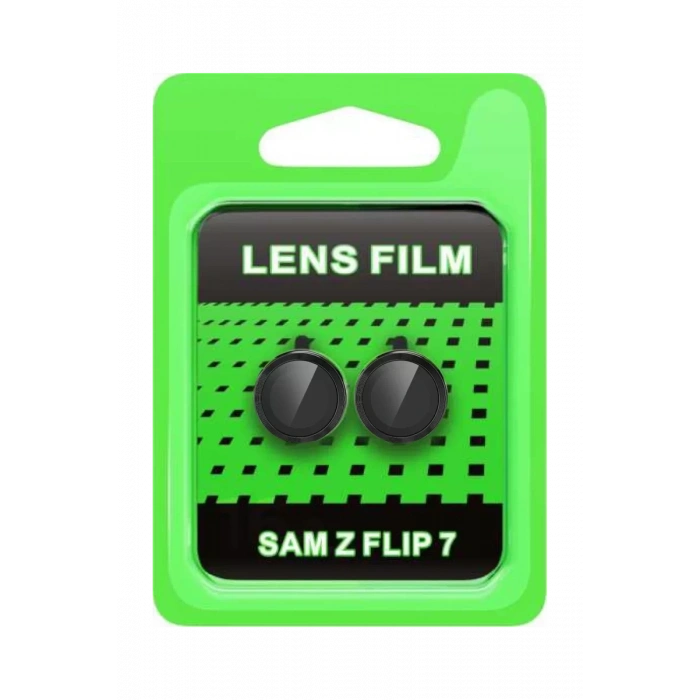 Newface Samsung Galaxy Z Flip 7 Raze Metal Kamera Lens - Siyah