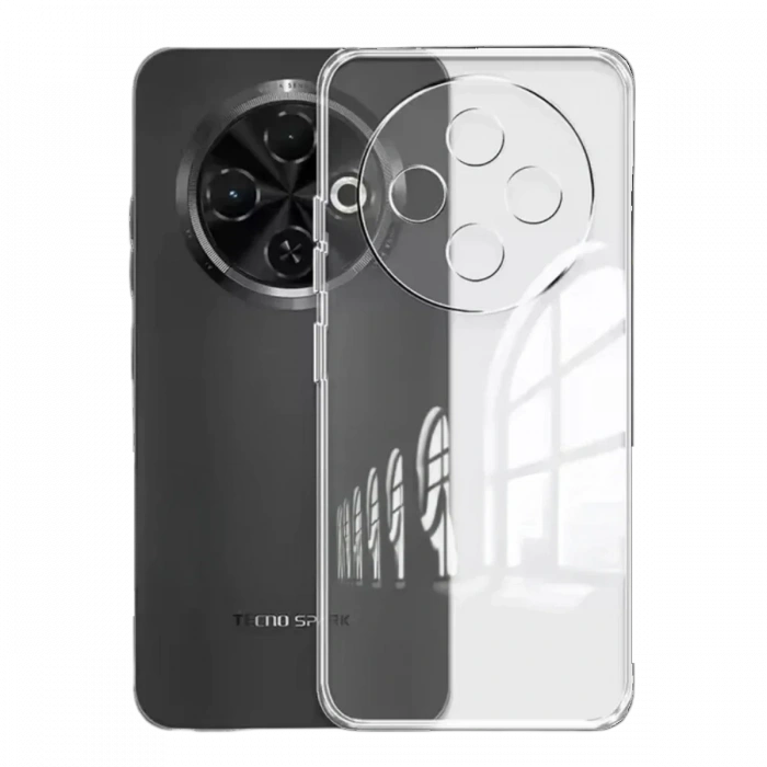 Newface Tecno Spark 30C Kılıf Lüx Şeffaf Silikon