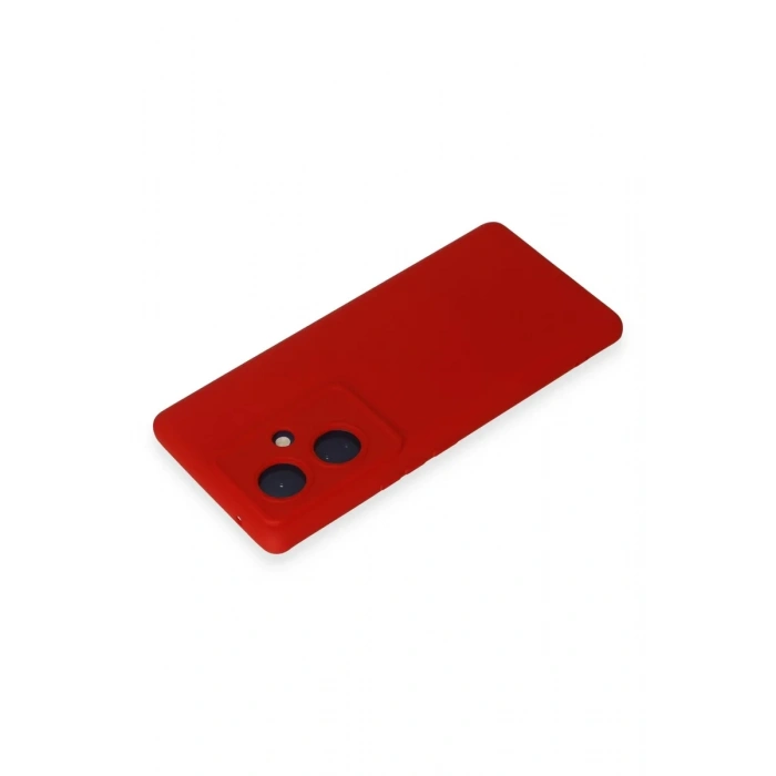 Newface Vivo V29 Lite Kılıf Nano içi Kadife Silikon - Kırmızı