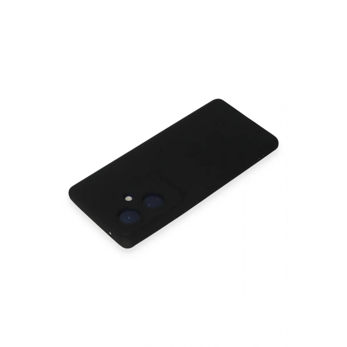 Newface Vivo V29 Lite Kılıf Nano içi Kadife Silikon - Siyah