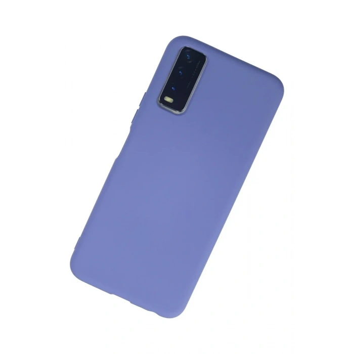 Newface Vivo Y11S Kılıf Nano içi Kadife Silikon - Lila