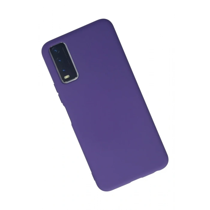 Newface Vivo Y11S Kılıf Nano içi Kadife Silikon - Mor