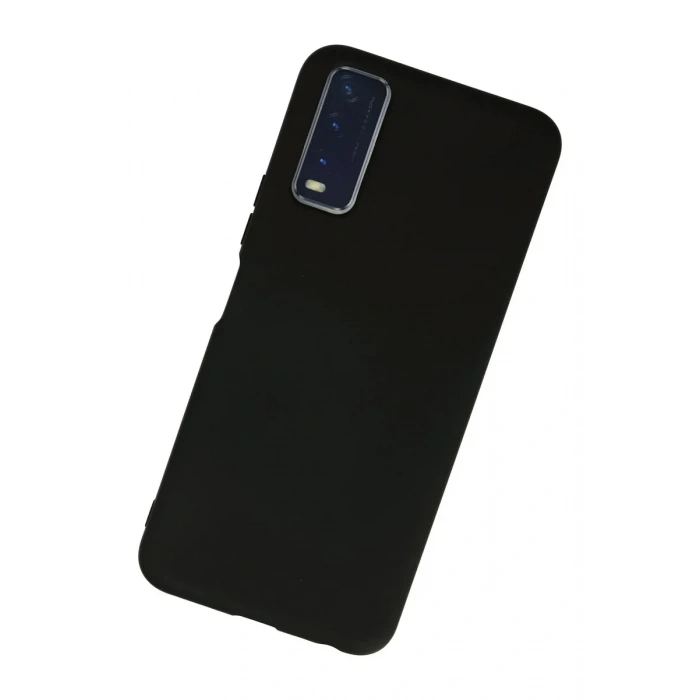 Newface Vivo Y11S Kılıf Nano içi Kadife Silikon - Siyah