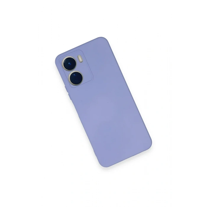 Newface Vivo Y16 Kılıf Nano içi Kadife Silikon - Lila