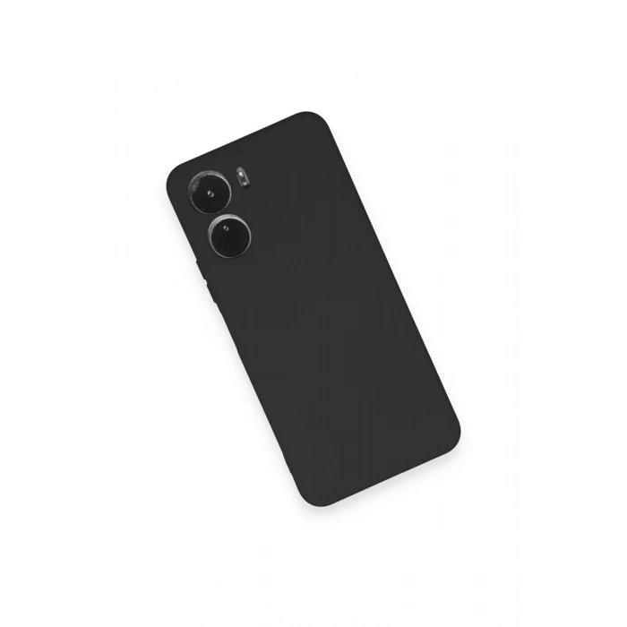 Newface Vivo Y16 Kılıf Nano içi Kadife Silikon - Siyah