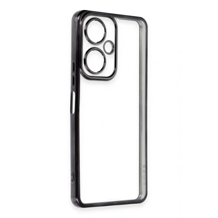 Newface Vivo Y27 Kılıf Razer Lensli Silikon - Siyah