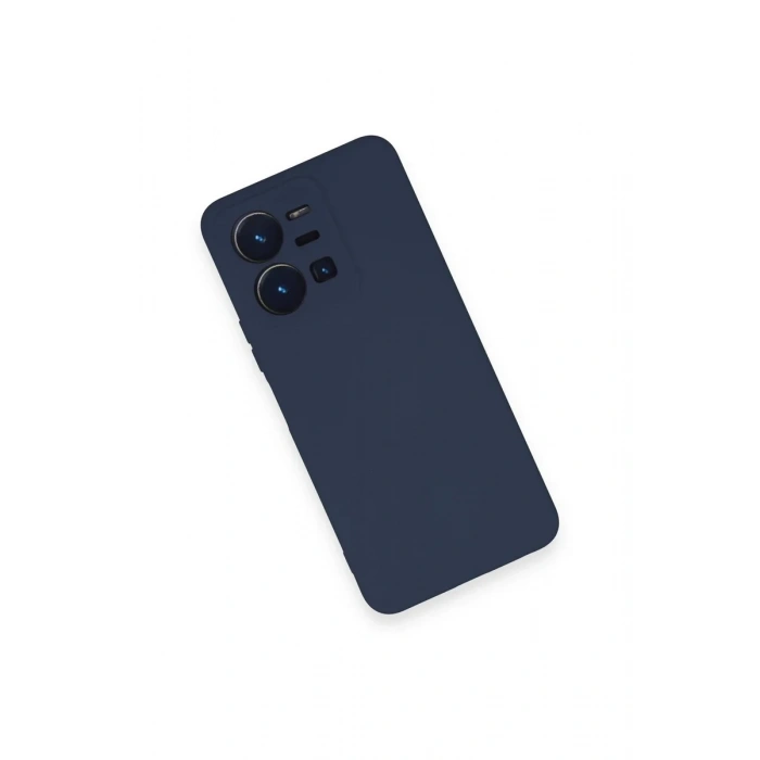 Newface Vivo Y35 Kılıf Nano içi Kadife Silikon - Lacivert