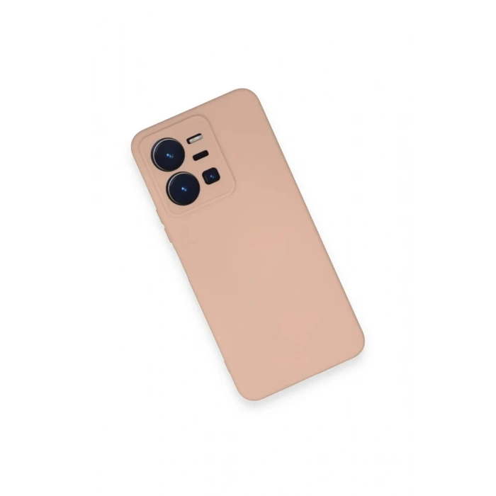 Newface Vivo Y35 Kılıf Nano içi Kadife Silikon - Pudra