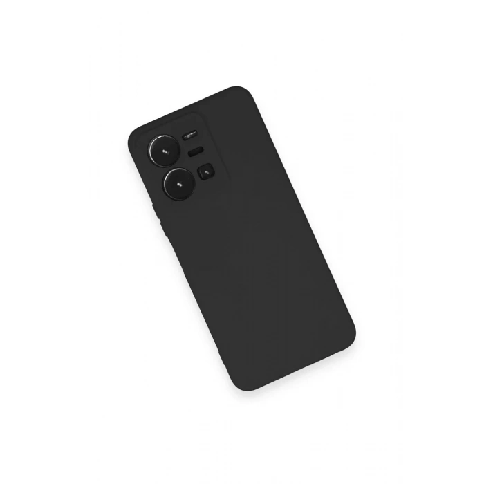Newface Vivo Y35 Kılıf Nano içi Kadife Silikon - Siyah
