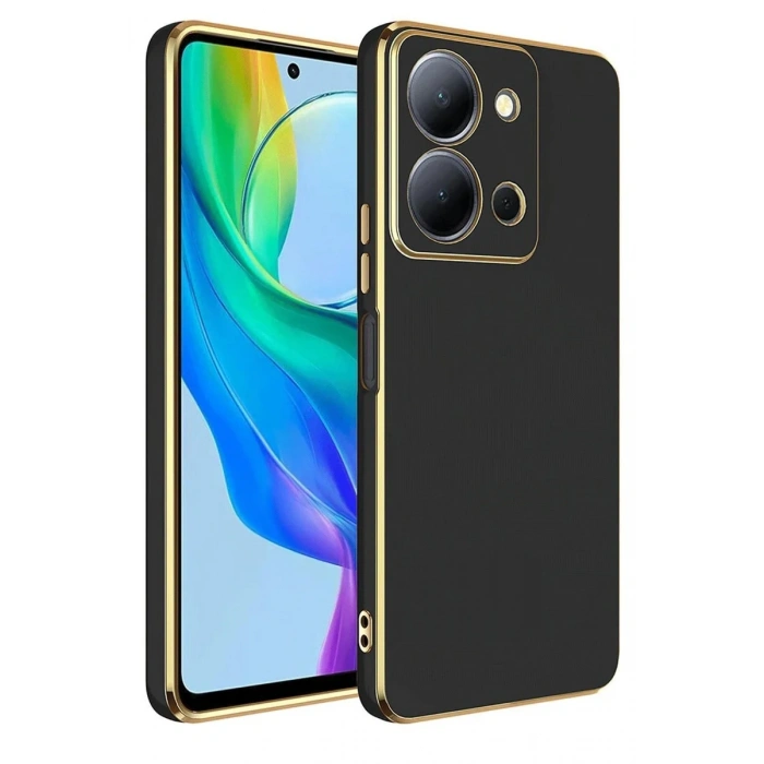 Newface Vivo Y36 Kılıf Volet Silikon - Siyah