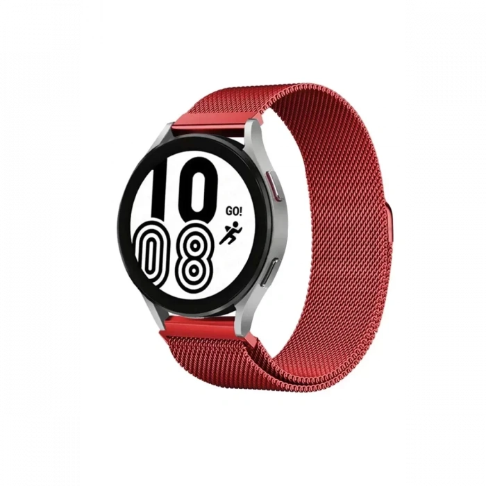 Newface Watch 20mm Metal Mıknatıslı Kordon - Kırmızı