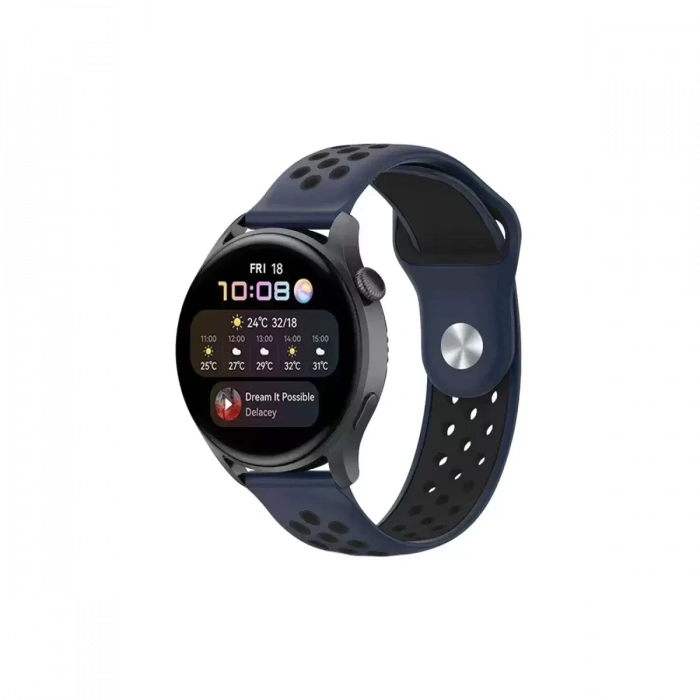 Newface Watch 20mm Spor Delikli Kordon - Lacivert-siyah