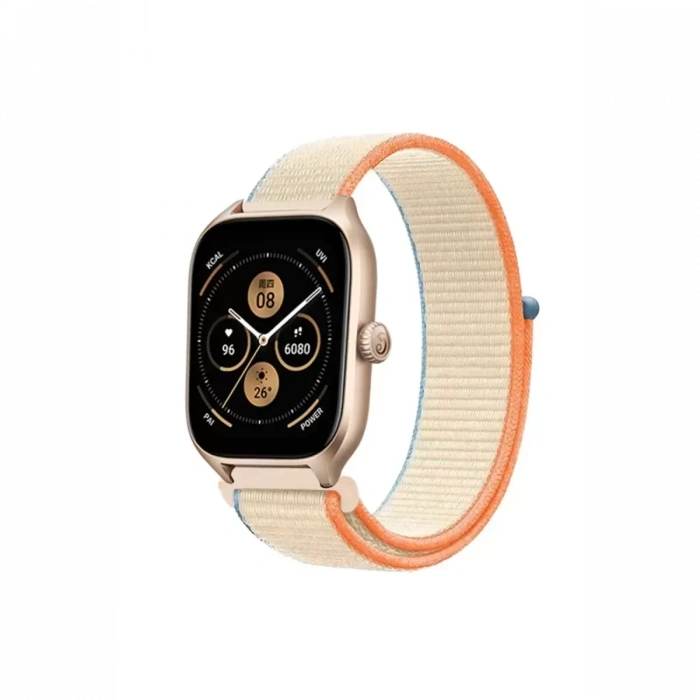 Newface Watch 22mm Hasırlı Cırtcırtlı Kordon - Krem