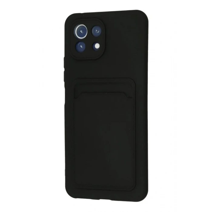 Newface Xiaomi Mi 11 Kılıf Kelvin Kartvizitli Silikon - Siyah