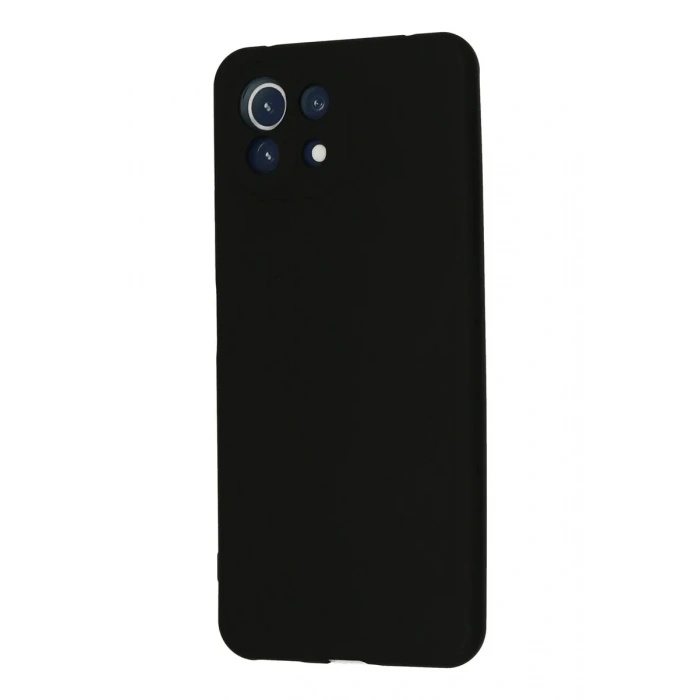 Newface Xiaomi Mİ 11 Lite Kılıf Nano içi Kadife Silikon - Siyah