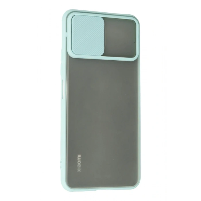 Newface Xiaomi Mİ 11 Lite Kılıf Palm Buzlu Kamera Sürgülü Silikon - Turkuaz