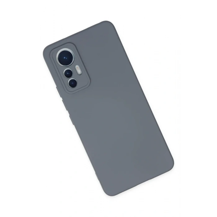 Newface Xiaomi Mi 12 Lite Kılıf Nano içi Kadife Silikon - Gri