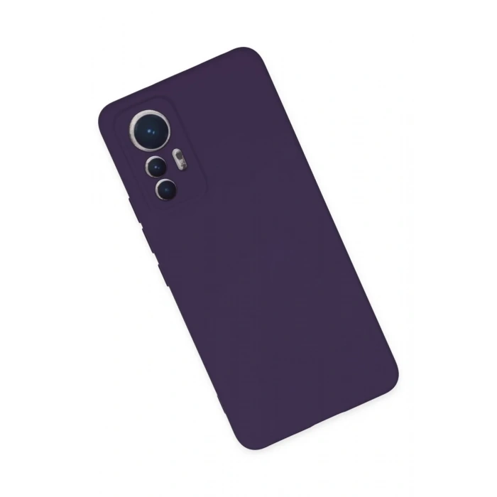 Newface Xiaomi Mi 12 Lite Kılıf Nano içi Kadife Silikon - Mor