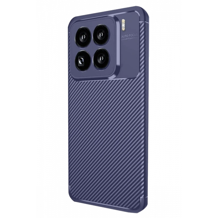 Newface Xiaomi Mi 15 Pro Kılıf Auto Focus Karbon Kapak - Lacivert