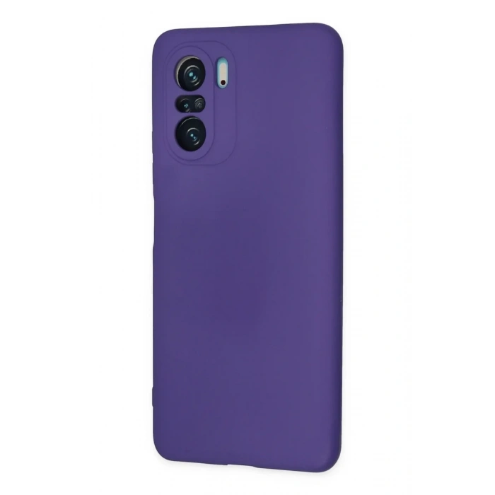 Newface Xiaomi Poco F3 Kılıf Nano içi Kadife Silikon - Mor