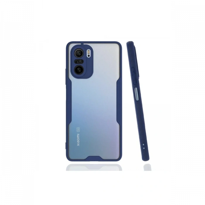 Newface Xiaomi Poco F3 Kılıf Platin Silikon - Lacivert