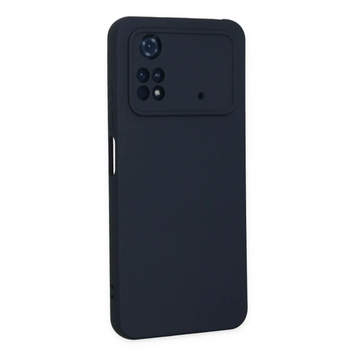 Newface Xiaomi Poco M4 Pro 4G Kılıf Nano içi Kadife Silikon - Lacivert