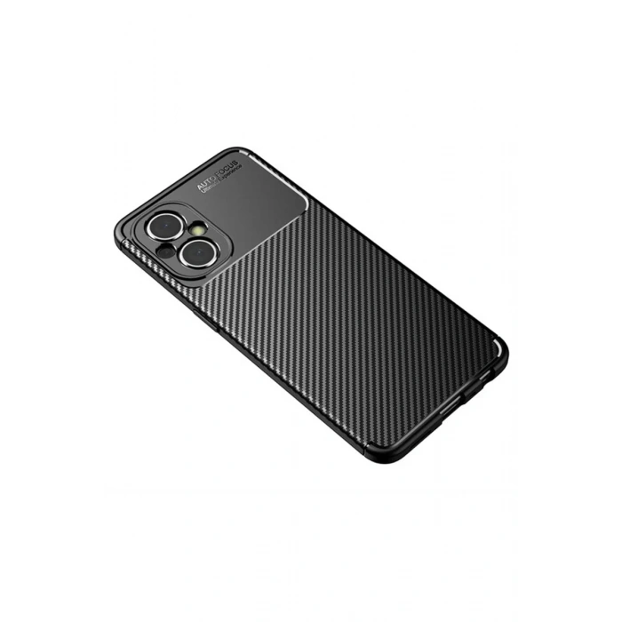 Newface Xiaomi Poco M5 Kılıf Auto Focus Karbon Kapak - Siyah
