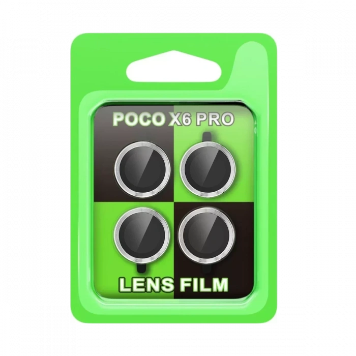 Newface Xiaomi Poco X6 Pro Raze Metal Kamera Lens - Gümüş