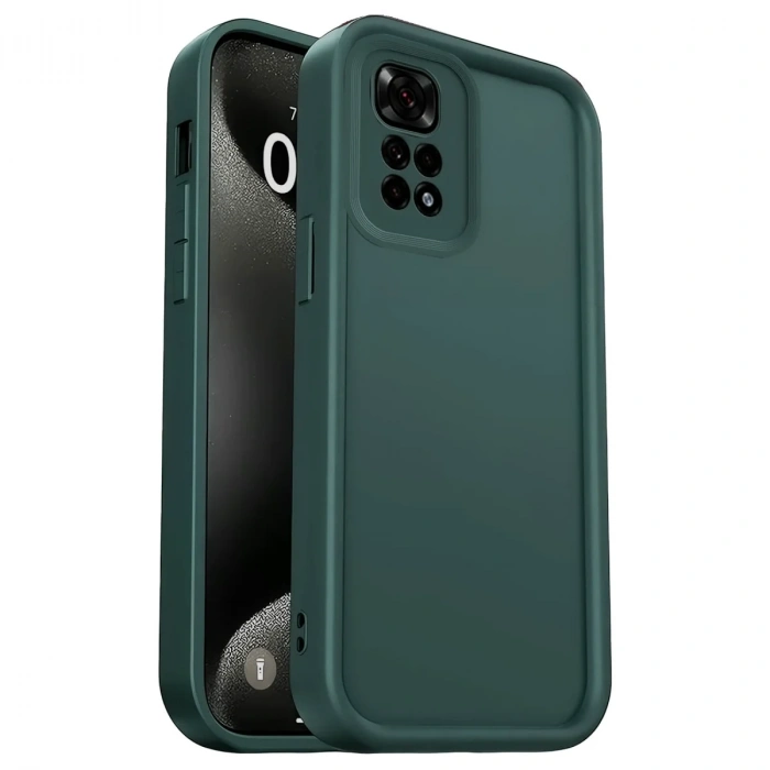 Newface Xiaomi Redmi 10 2022 Kılıf Viera Silikon - Koyu Yeşil