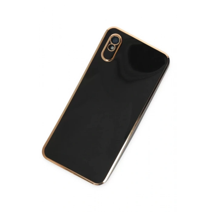 Newface Xiaomi Redmi 9A Kılıf Volet Silikon - Siyah