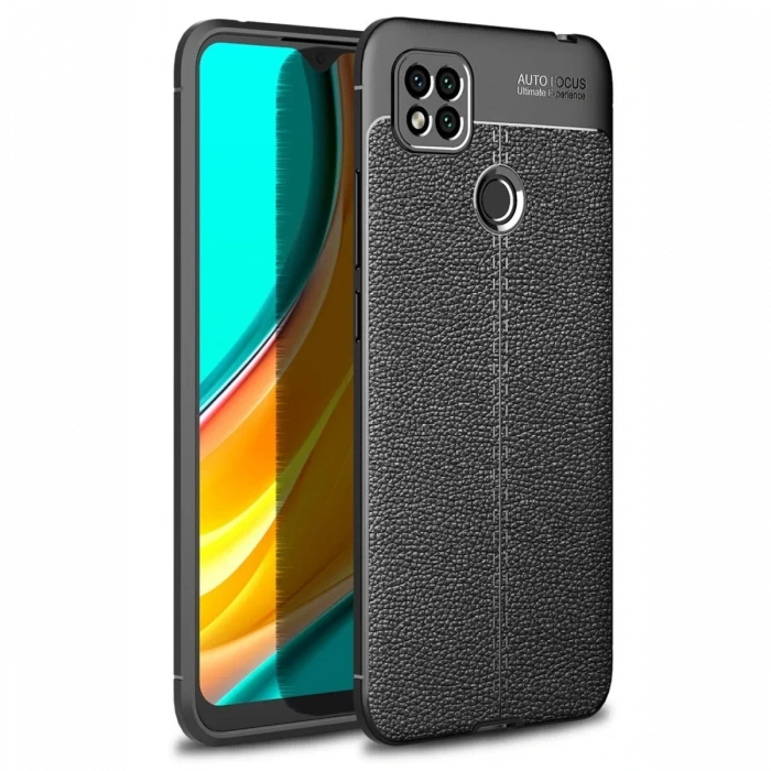 Newface Xiaomi Redmi 9C Kılıf Auto Focus Kapak - Siyah