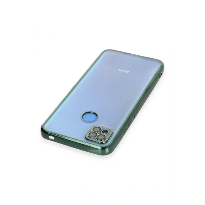 Newface Xiaomi Redmi 9C Kılıf Razer Lensli Silikon - Yeşil