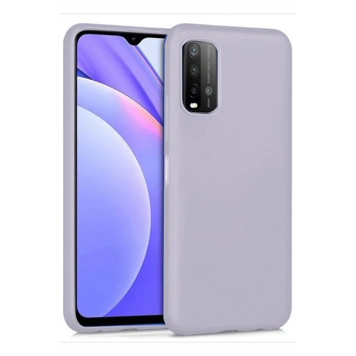 Newface Xiaomi Redmi 9T Kılıf Nano içi Kadife Silikon - Lila