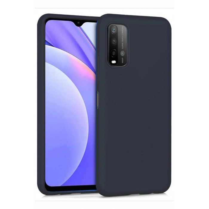 Newface Xiaomi Redmi 9T Kılıf Nano içi Kadife Silikon - Siyah