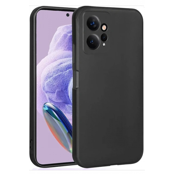Newface Xiaomi Redmi Note 12 4G Kılıf First Silikon - Siyah