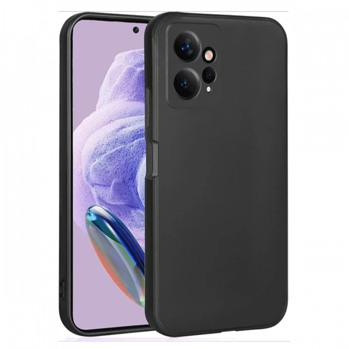 Newface Xiaomi Redmi Note 12 4G Kılıf First Silikon - Siyah