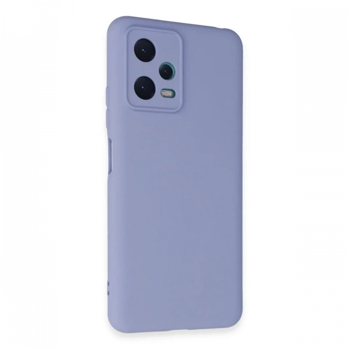 Newface Xiaomi Redmi Note 12 5G Kılıf Nano içi Kadife Silikon - Lila
