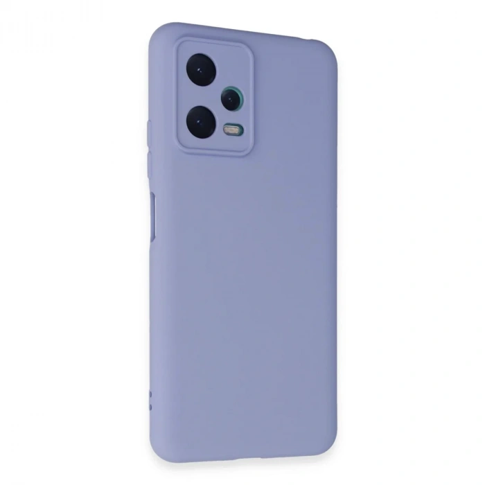Newface Xiaomi Redmi Note 12 5G Kılıf Nano içi Kadife Silikon - Lila