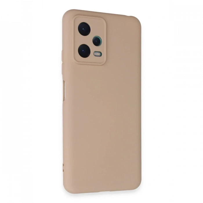 Newface Xiaomi Redmi Note 12 5G Kılıf Nano içi Kadife Silikon - Pudra
