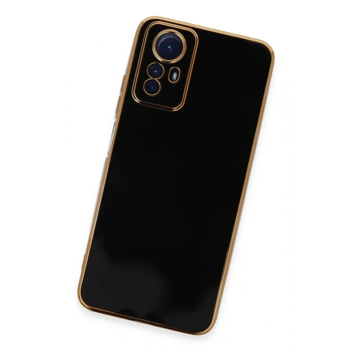 Newface Xiaomi Redmi Note 12S Kılıf Volet Silikon - Siyah