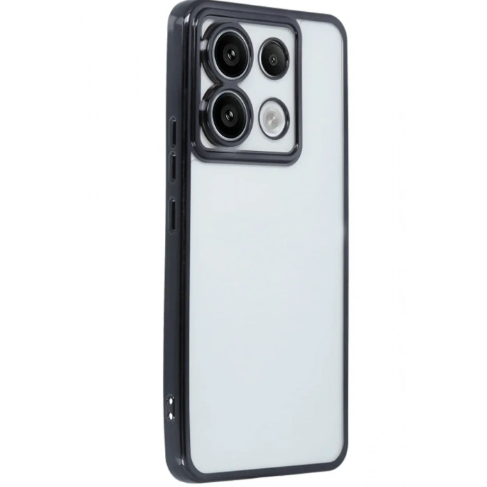 Newface Xiaomi Redmi Note 13 Pro 5G Kılıf Razer Lensli Silikon - Siyah