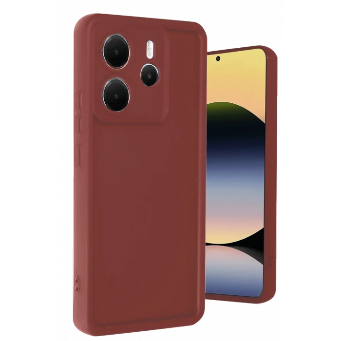 Newface Xiaomi Redmi Note 14 4G Kılıf Viera Silikon - Bordo