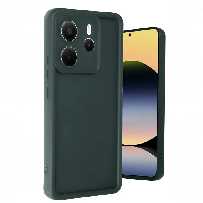 Newface Xiaomi Redmi Note 14 4G Kılıf Viera Silikon - Koyu Yeşil