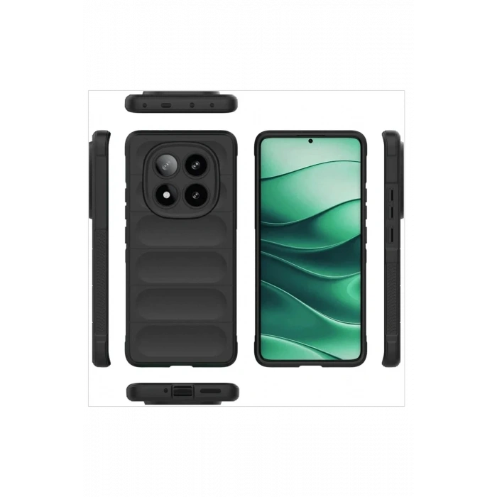 Newface Xiaomi Redmi Note 14 Pro 4G Kılıf Optimum Silikon - Koyu Yeşil