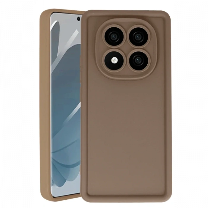 Newface Xiaomi Redmi Note 14 Pro 4G Kılıf Viera Silikon - Kahverengi