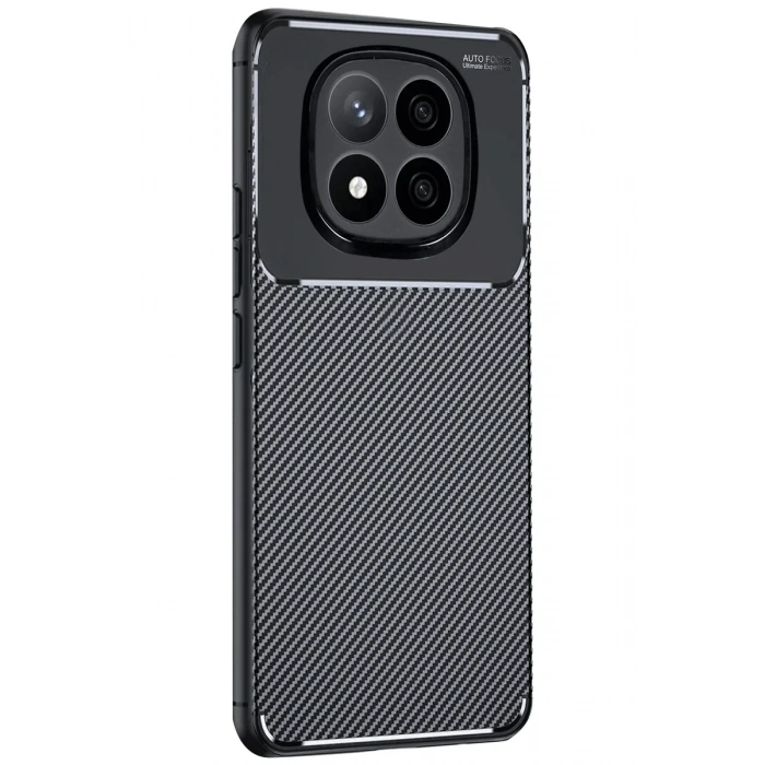 Newface Xiaomi Redmi Note 14 Pro 5G Kılıf Auto Focus Karbon Kapak - Siyah