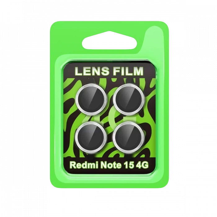 Newface Xiaomi Redmi Note 15 4G Raze Metal Kamera Lens - Gümüş