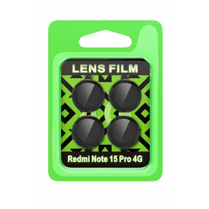 Newface Xiaomi Redmi Note 15 Pro 4G Raze Metal Kamera Lens - Siyah